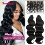 Knotless Pre-Separated Body Wave Feathered Human Crochet Hair Bundles With Miracle Knots Crochet Human Hair Extensions 60g/pcs (New)