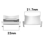 Stainless Steel 22MM inner Diameter Connector Oppo Watch X Oneplus Watch2 Strap Metal Watch B Repair Pins Smartwatch (New)