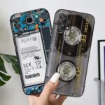Cassette Music Tapes Circuit Board Camera Case For Samsung Galaxy S24 FE S25 Ultra A05 A06 A12 A13 A16 A26 A35 A36 A56 A55 Cover (New)