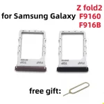 F916U ZFold2 SIM Card Adapter Tray chip slot drawer Holder Samsung Galaxy Z Fold2 SM F916N F916B F9160 Replacement Parts Bangladesh (New)