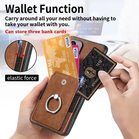 Se966c46c91d6429893897b63cdea7933s_480x480q75 Magnet Leather Case Xiaomi 15T 14T 13T 11T 12X 15 14 13 Mi 11 Lite 5G NE 10T 11i 12 17 Pro Max Wallet Card Slot Case Cover (New) - Image 1