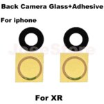 2set Back Rear Camera Glass Lens For iphone 14 13 12 11 Pro Max X XS XR 6 6S 7 8 Plus Big Camera Glass with 3M Sticker Adhesive (New)