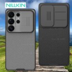 For Samsung Galaxy S26 Ultra Case NILLKIN Fitted Case Camshield Super Frosted Shield Case Lens Protection Cover (New)