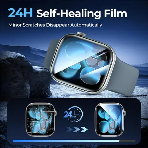 Se9fa298ba8c04c12aa25adfce26781436_480x480q75 Hydrogel Film Apple Watch 4 5 6 SE2 3 40MM 44MM Screen Protector Apple Watch 7 8 9 41MM 45MM 10 11 42mm 46MM Ultra2 3 49MM (New) - Image 1
