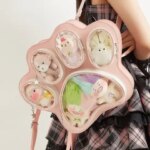 New Multi-pain Layer Y2K Itabag Cat Paw Japanese Cute Girl Ulzzang Ita Bag Fashionable Large Capacity Crossbody Backpack (New)