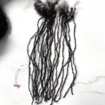 Sisterlocs 0.1cm Width Dreadlock Extensions Handmade Interlock Human Hair Permanent Micro Locs for Women (New)