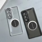 Tecno Camon 40 5G Pro 4G5G Anti Slip Silicone Soft Cover Camera Lens Protection With Iron Sheet Sticker (New)