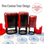 Free Custom Round Office Self-Inking Stamp Personalized Design for Hospital Doctor Nurse School Teacher (New)