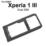 Aocarmo Sony Xperia 1 III  X1iii MARK3 XQ-BC52 BC62 BC72 Dual SIM Card Holder Tray Slot Plastic Drawer Replacement (New)