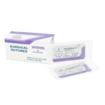 Absorbable Suture Thread For Pet Dog PGA 910 75CM Veterinary Surgical Suture Needle Sterile Animal Pet Use 1 Box (New)