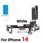 iPhone 16 15 14 Pro Max Plus mini Bottom USB Mic Board Dock Charger Connector Quick Charging Port Flex Cable With Sticker (New)