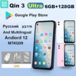 Qin 3 Ultra Google Version Play Store Global Android 12 MTK G99 5.02 Inch 6GB 128GB Multilingual Mini Smart Phone