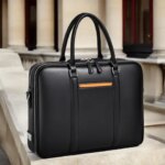 2026 New Luxury Cow Genuine Leather Business Mens Briefcase Male Shoulder Bag Men Messenger Laptop Computer Designer Bag (New)