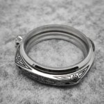 45mm Carved Polished Watch Case Brushed 6497 Case for ETA 6497/6498 Mechanical Movement 316L Steel Watch Retrofit Accessories (New)