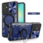 Tecno Spark Go 2 Phone Case Tecno Pop 10 Heavy Duty Rugged Armor Magnetic Bracket CaseSlide Camera Protection Cover (New)