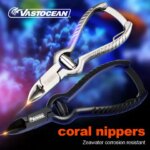 VASTOCEAN Coral Scissors Cutting Pliers Stainless Steel Aquarium Tools Cutting Tweezers Scleractinian Coral Scissors (New)