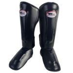 twins black professional kids boxing training shin guard adults kickboxing Sanda boxing Leggings Ankle protection for M (New)