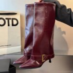 Fashion Womens Shoes Luxury Trouser Leaf Boots Fall/Winter 2026 Knee-Free Pointed Toe High-Heeled Thigh Boots Zapatos De Mujer (New)