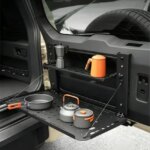 Car Tailgate Folding Small Table Panel Suitable for Chery ICAR V27 2026 Modified Auto Tailgate Double Layered Storage Rack Parts (New)