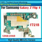 For Samsung Galaxy Z Flip 4 F721B Unlocked Motherboard With FULL Chips Mainboard High Quality Logic Board 5G Version Good Workin (New)