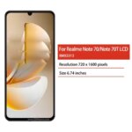674 Realme Note 70 Display Realme Note70T RMX5313 LCD Display Touch Screen Digitizer Assembly Replacement (New)