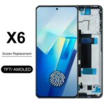 AMOLED POCO X6 5G Screen Replacement Xiaomi Poco X6 23122PCD1G 23122PCD1I LCD Display Touch Screen Digitizer with Frame Part Bangladesh (New)