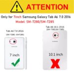 2Pcs Pack Screen Protector Samsung galaxy Tab A6 70 2016 Model SM-T285 HD 9H 03MM Tempered Glass 7'' Samsung SM-T280 (New)