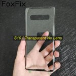 Transparent Clear Glass For Samsung Galaxy S10 5G S10 Plus S10e Battery Cover Back Glass Panel Rear Housing Case Replacement (New)