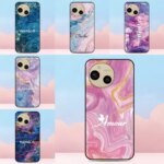 Pink Marble Phone Case Sharp Aquos R11 R10 R9 R2 Compact Wish 6 5 4 Sense 10 9 8 3 Lite or Custom Name Image Back Cover (New)