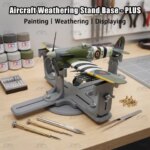 LEUNGSWORKSHOP Model Aircraft Holder Adjustable Painting Stand / Rotating Base for 1/72 1/48 1/32 Scale Plane Hobby Tool (New)