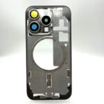 iPhone 15 Pro Max Middle Frame + Back Cover Glass Housing Replacement With SIM Card Tray Buttons Battery Sticker Repair Kit (New)