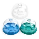 Watch Movement Dust Cover Watch Parts Holder Tray Parts Protector Moistureproof Anti-dust Covers Storage Box Watchmakers (New)