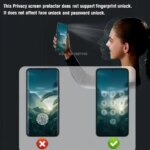3Pcs Full Screen Privacy Screen Protector Infinix Hot 50 4G 50 ProPlus Hot 40 Pro 30i Anti-Spy Tempered Glass Hot 60 ProPlus (New)