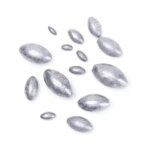 5/10Pcs Round Shot Additional Weight Line Sinkers Hook Connector Olive Shaped Fishing Lead Fall Sinker (New)