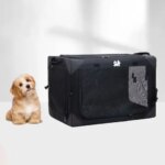 Pet Car Dog Cage Dog Car Seat Breathable Visible Pet Car Bag Top Skylight Dog Carrying Box (New)