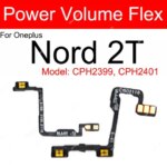 Volume Power Key Flex OnePlus 1+ Nord 2T Nord 2 5G On Off Power Volume Up Down Side Button Flex Ribbon Parts (New)