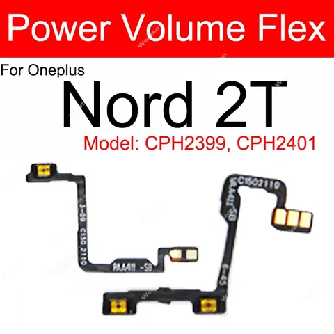 Sef939cb00b974e7bbde6bc1b64191c252_480x480q75 Volume Power Key Flex OnePlus 1+ Nord 2T Nord 2 5G On Off Power Volume Up Down Side Button Flex Ribbon Parts (New) - Image 1