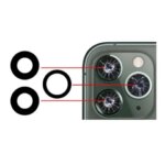 AliSunny 10pcs Back Camera Glass for iPhone 11 12 13 Pro Max 13MINI XR XS 14 Rear Cam Cover Lens 3M Sticker Holder Parts (New)