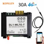 4G LTE GSM Relay Temperature Remote Controller 30A Smart Home Power Switch SIM Card Thermometer Sensor APP SMS Control Module (New)
