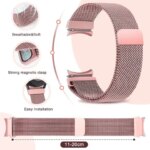 Official No Gap Interface Strap Samsung Galaxy Watch 7 6 5 4 44mm 40mm Metal Magnetic Loop Watch 6-4 Classic 47mm 46mm B (New)