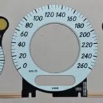White Gauge Face With EL Cold Light Panel For Mercedes Benz W211 Baclight Repair 260KMH Petrol 7000RPM (New)