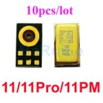 10pcs Speak Microphone Chip  iPhone 16 15 14 13 Pro Max 12 Mini 11 X XS XR 7 8 Plus 6S Mic Inner Fix Parts On Flex Cable (New)
