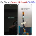 6.8 Inch For Tecno Camon 19 Pro 4G 5G CI7 CI7n CI8 CI8n LCD Display Touch Screen Digitizer Panel Assembly Replace / With Frame (New)