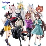 FuRyu Pretty Derby Trio-Try-iT Hishi Miracle Neo Universe Agnes Tachyon Manhattan Cafe Kitasan Black PVC Anime Figure Toy (New)