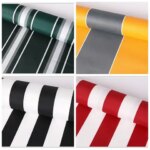 600D Thickened Oxford Waterproof Fabric By The Meter for Tent Umbrella Bag Handmade DIY Sewing Colorful Stripes Outdoor Cloth (New)