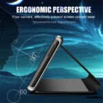 Redmi Note 14 Mirror Smart Case On Redmy Note14 Pro Note14 Not 14 13 4G 5G Clear View PU Leather Flip Magnetic St Cover (New)