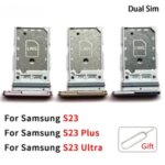 SIM Card Slot SD Card Tray Holder Adapter Samsung S23 Plus Ultra G911 G918 G916 Bangladesh (New)