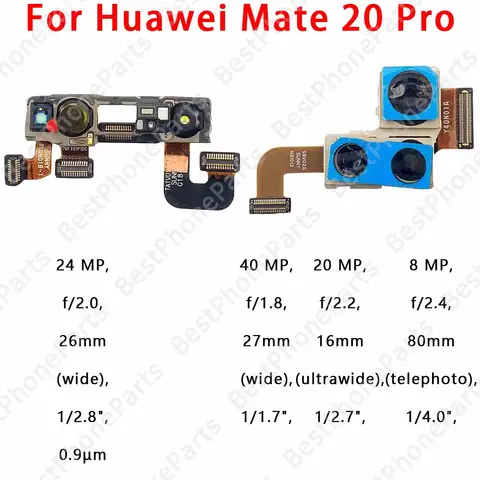 Sf152dda6eb664b25b1d3e00a4bf8b86av_480x480q75 Selfie Front Rear Back Camera Huawei Mate 20 Pro Mate20X 5G Main Facing Camera Module Flex Cable Replacement Spare Parts (New) - Image 1