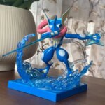 Genuine Bloks Pokemon Greninja L Building Blocks Figure Movable Joints Anime Pocket Monster Model Collection Ornament Toy Gift (New)
