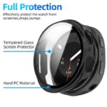 Glass+Case Samsung Galaxy Watch 9 40mm 44mm Tempered Glass Screen Protector & Hard PC Protective Bumper Accessories (New)